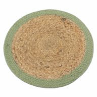 Prirodni Podmetač - Juta i Pamuk 30cm - Maslinasti Rub