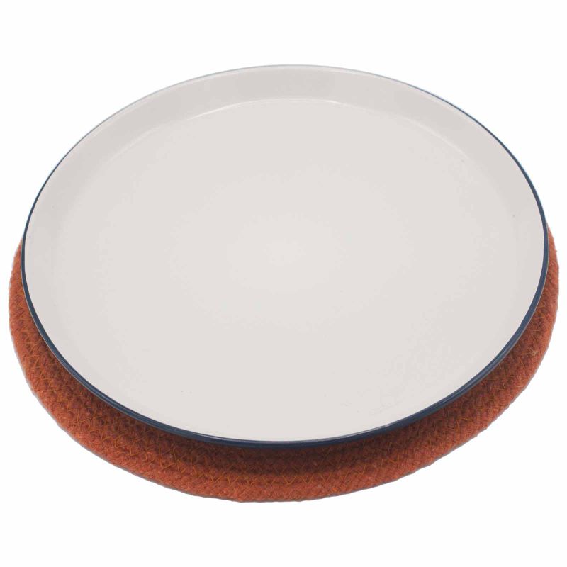 Prirodni Podmetač - Juta i Pamuk 30cm - Terakota Rub