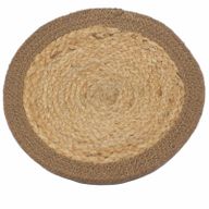 Prirodni Podmetač - Juta i Pamuk 30cm - Prirodni Rub