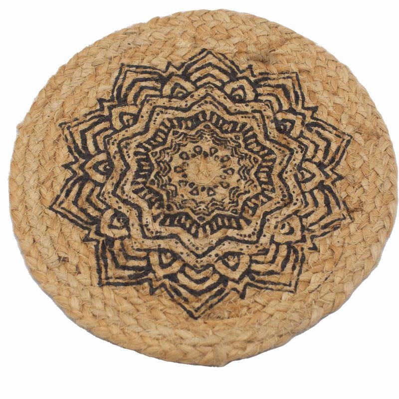 Prirodni Podmetač - Juta 30cm - Mandala Tisak