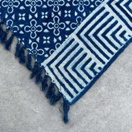 Ručno Rađeni Indigo Prekrivač - 170x120cm - Kasba Pločice