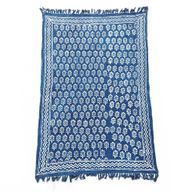 Ručno Rađeni Indigo Prekrivač - 170x120cm - Chhota Cvjetovi