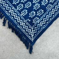 Ručno Rađeni Indigo Prekrivač - 170x120cm - Chhota Cvjetovi