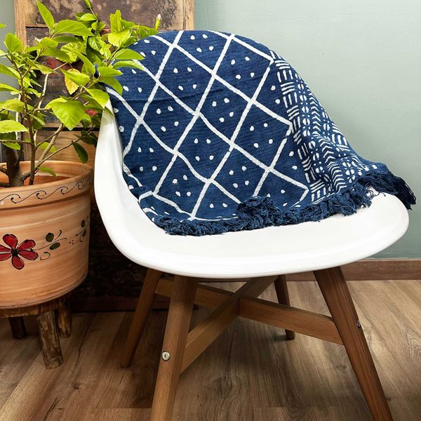 Ručno Rađeni Indigo Prekrivači