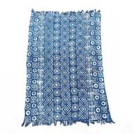Ručno Rađeni Indigo Prekrivač - 170x120cm - Desi Pruge