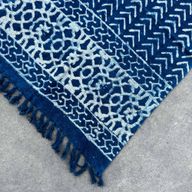 Ručno Rađeni Indigo Prekrivač - 170x120cm - Seedha Strijele