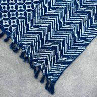 Ručno Rađeni Indigo Prekrivač - 170x120cm - Namoona Valovi