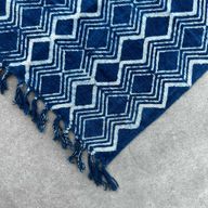 Ručno Rađeni Indigo Prekrivač - 170x120cm - Heerak motiv