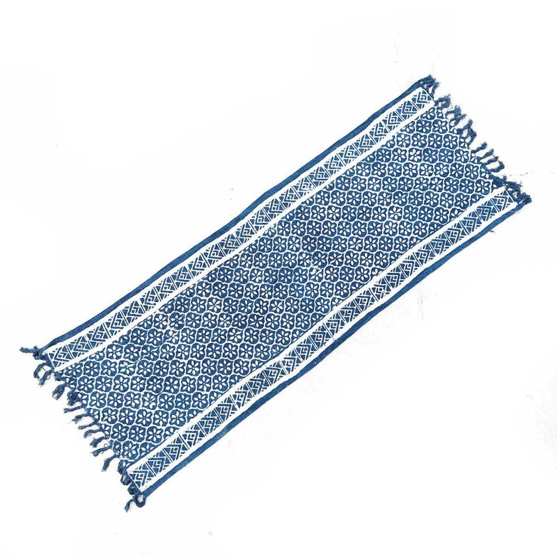 Ručno Rađeni Indigo Prekrivač - 170x120cm - Madjid Pločice