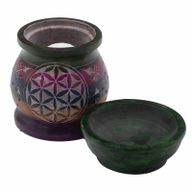 Aroma Svijećnjak 10cm- Cvijet Života - Pet Boja