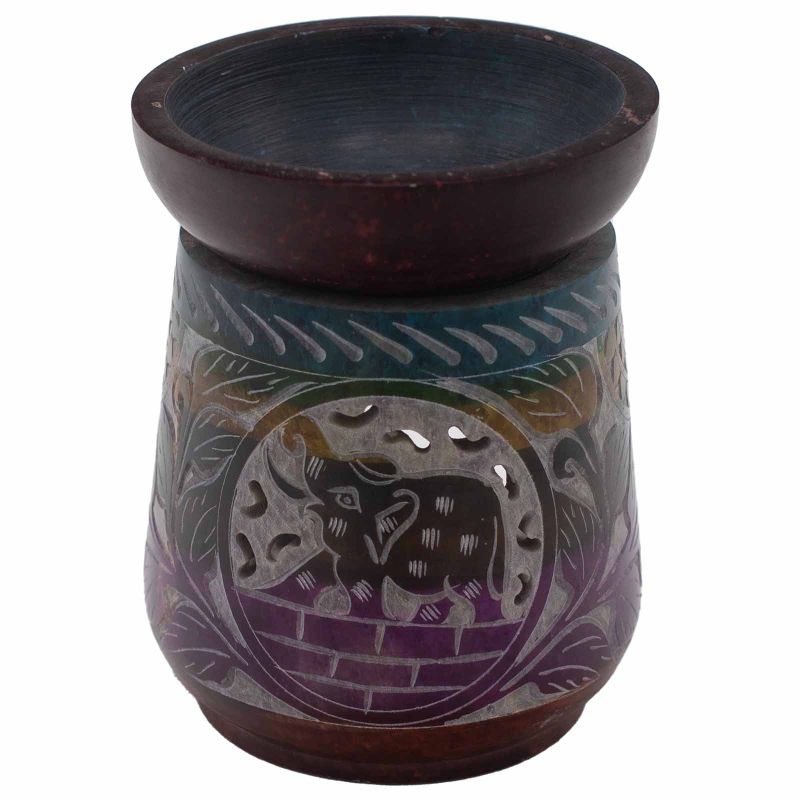 Veliki Aroma Svijećnjak 13x10cm- Slon - Pet Boja