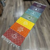 Indijski Pamučni Tepih - 60 x 200 cm - 7 Čakri