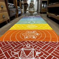 Indijski Pamučni Tepih - 60 x 200 cm - 7 Čakri