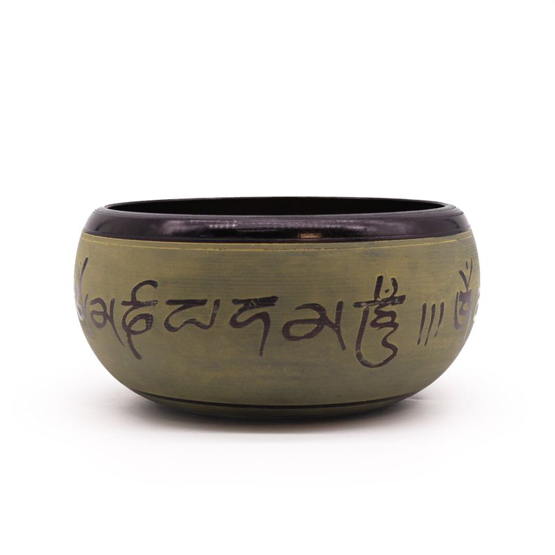 Zvučna Zdjela od Zemljanog Praha - Mantra 5 Buddha - 16cm