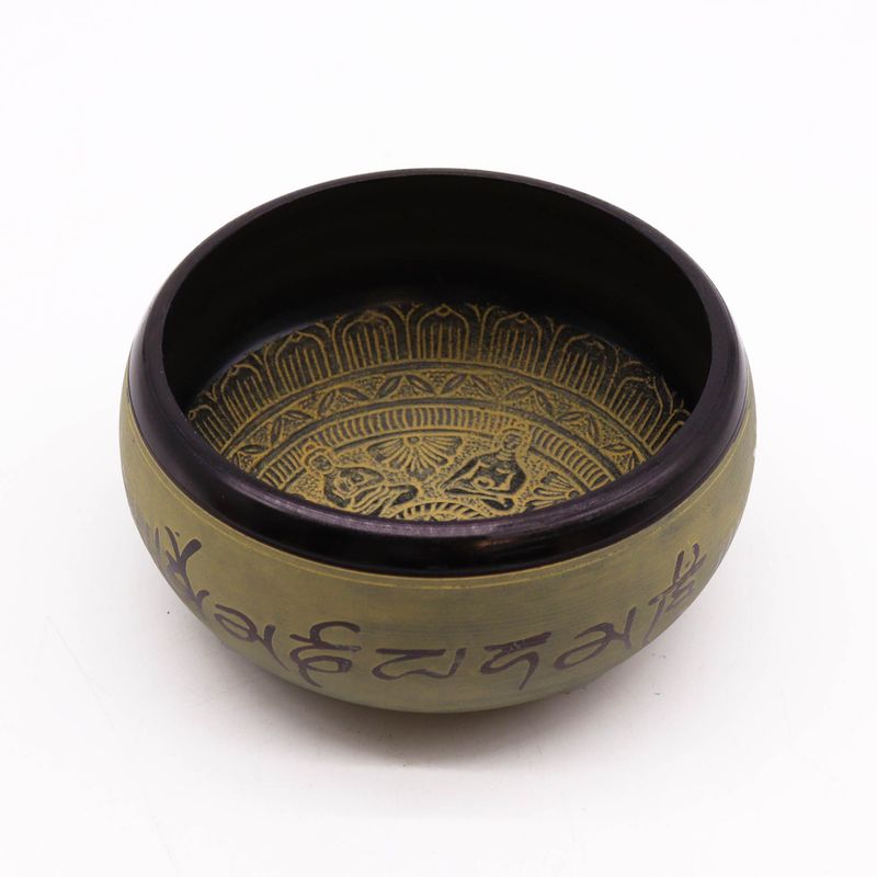 Zvučna Zdjela od Zemljanog Praha - Mantra 5 Buddha - 16cm