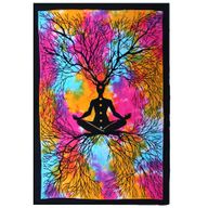 Single Pamučna Navlaka za Krevet - Yoga Drvo