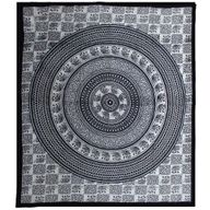 Double Pamučna Navlaka za Krevet - Mono - Slon Mandala