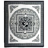 Double Pamučna Navlaka za Krevet - Mono - Om Mandala