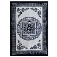 Single Pamučna Navlaka za Krevet - Mono - Om Mandala