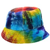 Zakrpan Boho Festivalni Šešir od Konoplje i Pamuka - Tie Dye