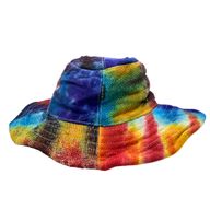 Zakrpan i Ožičen Boho Festivalni Šešir od Konoplje i Pamuka - Tie Dye