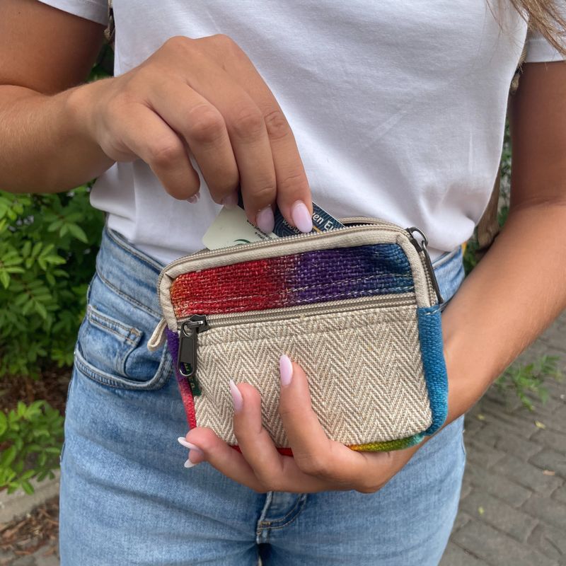 Tie-Dye Hemp Četvrtasta Torbica od Konoplje