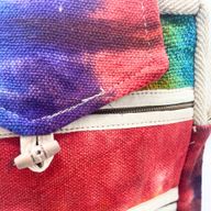 Tie-Dye Hemp Messenger Torbica s Dva Zipa i Preklopom