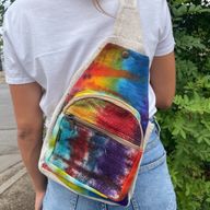 Tie-Dye Hemp Sling Torba Preko Ramena