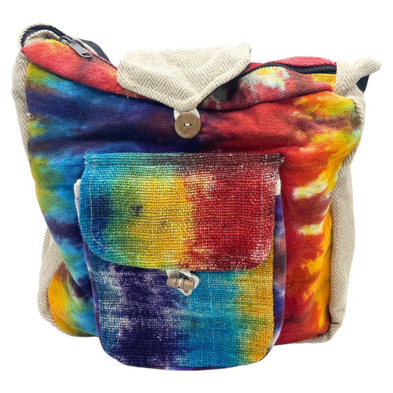 Tie-Dye Hemp Torba s Prednjim Džepom
