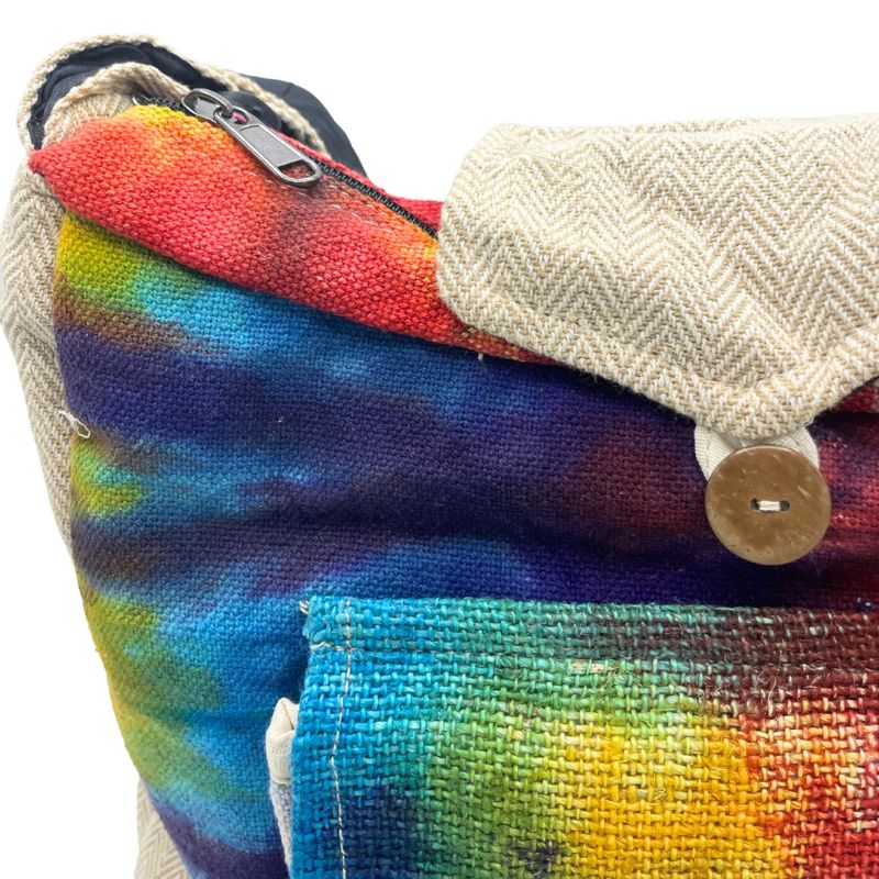 Tie-Dye Hemp Torba s Prednjim Džepom