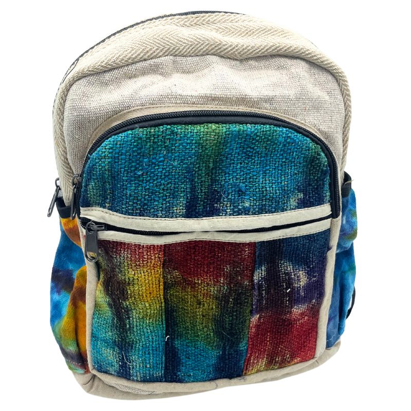 Tie-Dye Srednji Ruksak od Konoplje Bez Printa