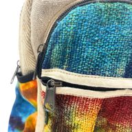 Tie-Dye Srednji Ruksak od Konoplje Bez Printa