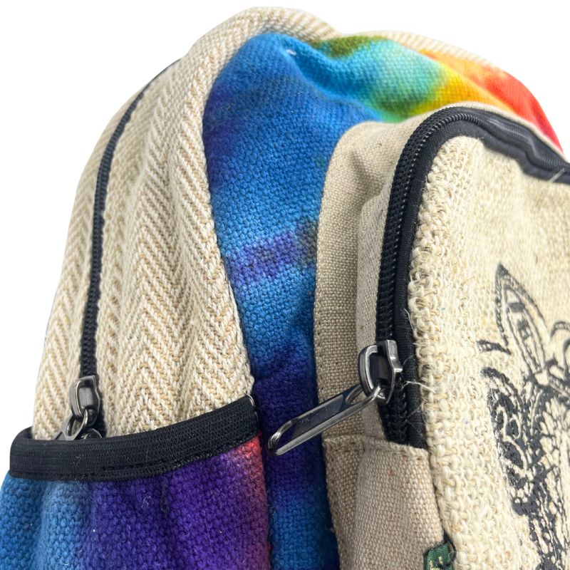 Tie-Dye Srednji Ruksak od Konoplje - 7 Čakri