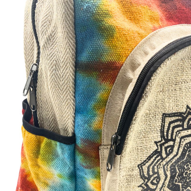 Tie-Dye Veliki Ruksak od Konoplje - Mandala