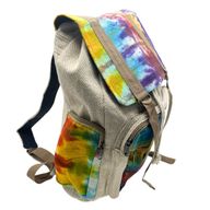 Tie-Dye Veliki Četvrtasti Ruksak od Konoplje