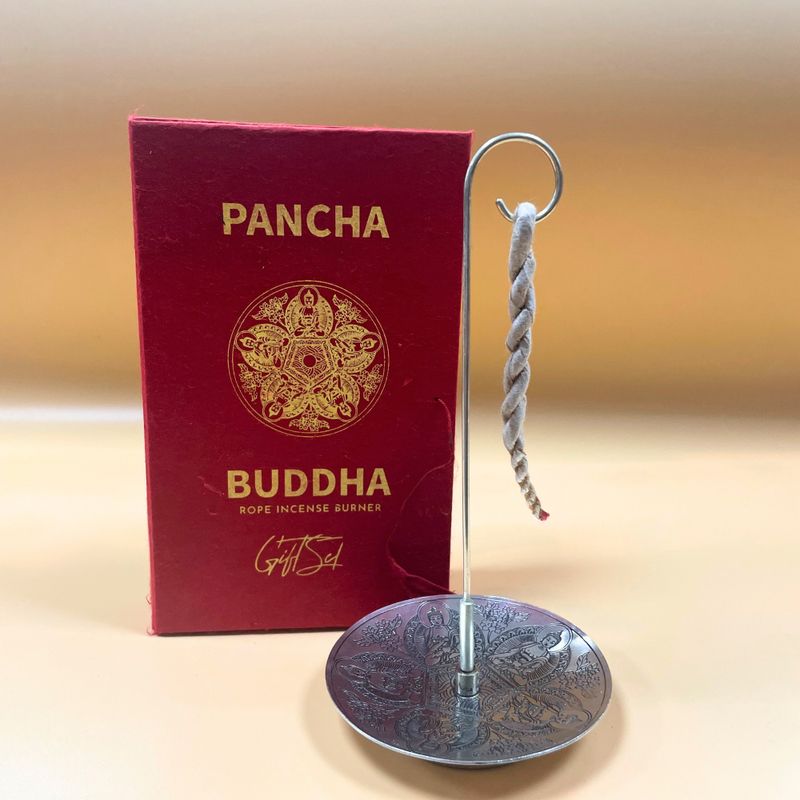 Set Mirisno Uže i Posrebreni Držač - Pancha Buddha
