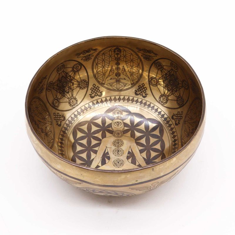 Tibetanska Iscjeljujuća Zdjela - 16cm - 7 Čakri