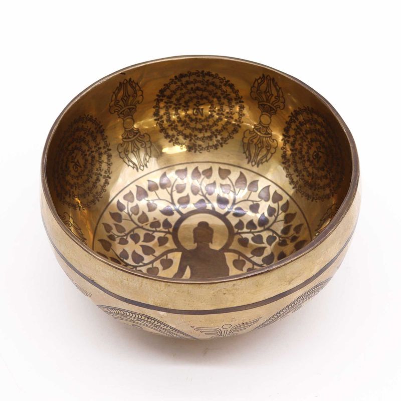 Tibetanska Iscjeljujuća Zdjela - 16cm - Bodhi Drvo Buddha