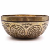 Tibetanska Iscjeljujuća Zdjela - 21cm - Om i Buddha