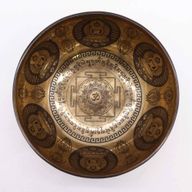 Tibetanska Iscjeljujuća Zdjela - 21cm - Om i Buddha