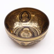 Tibetanska Iscjeljujuća Zdjela - 21cm - 5 Buddha
