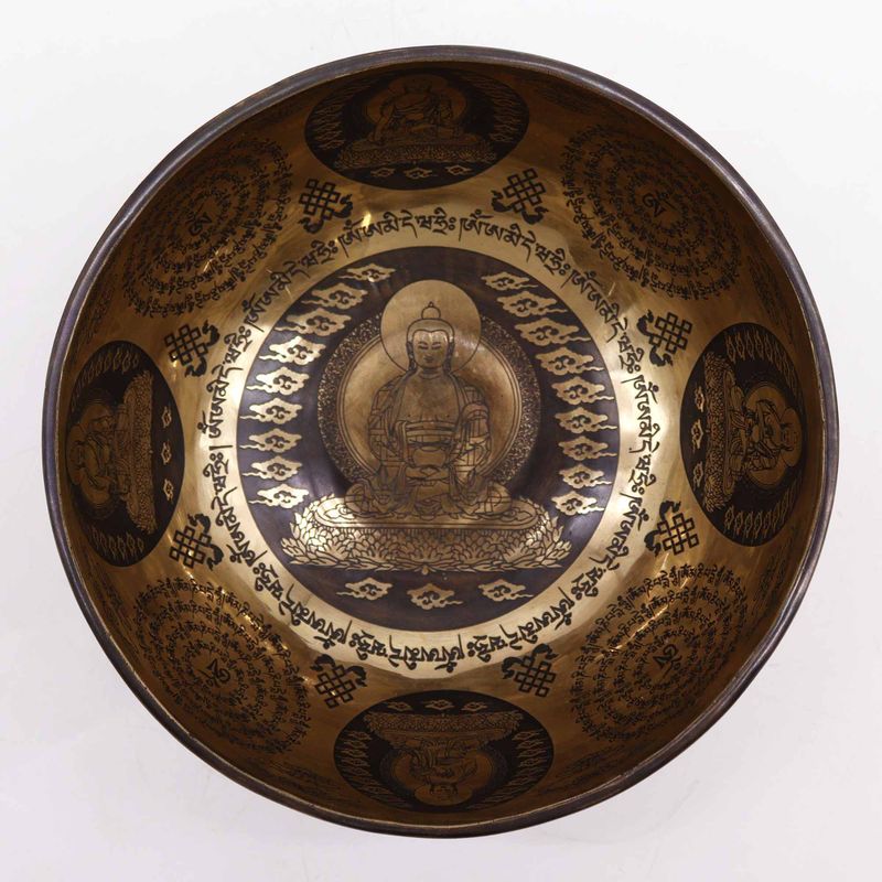 Tibetanska Iscjeljujuća Zdjela - 21cm - 5 Buddha