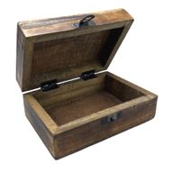 Srednja Drvena Kutija Obložena Keramikom - 15 x 10 x 6 cm - Bijela