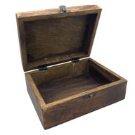 Velika Drvena Kutija Obložena Keramikom - 20 x 15 x 7.5 cm - Bijela