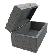 Vintage Deco - Višenamjenska kutija - 22x12x10cm - Siva Zvijezda
