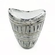 Vaza sa Širokim Grlom - Krem 22 cm