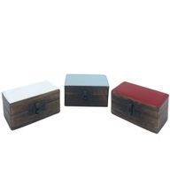 Drvena Kutijica 9x5x4cm - Pune Keramičke Boje - Razno