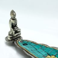 Buda i Dugi List Tibetanski Dekortivni Stalak za Tamjan