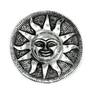 Sunce Stalak za Mirisne Štapiće od Poliranog Aluminija 9 cm