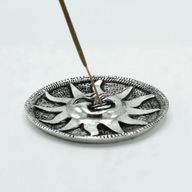 Sunce Stalak za Mirisne Štapiće od Poliranog Aluminija 9 cm